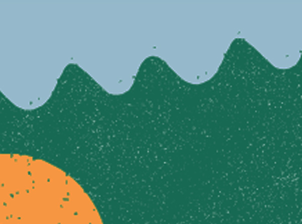 ilustracion con lineas curvas y circulos