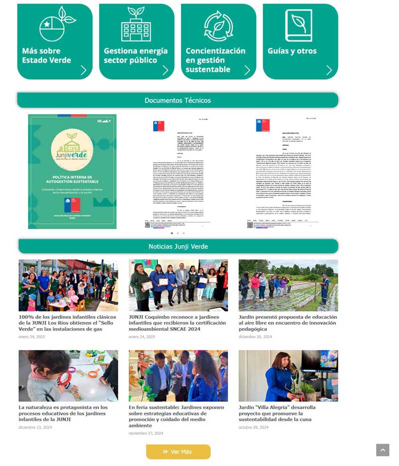 sitio web pagina junji verde parte dos