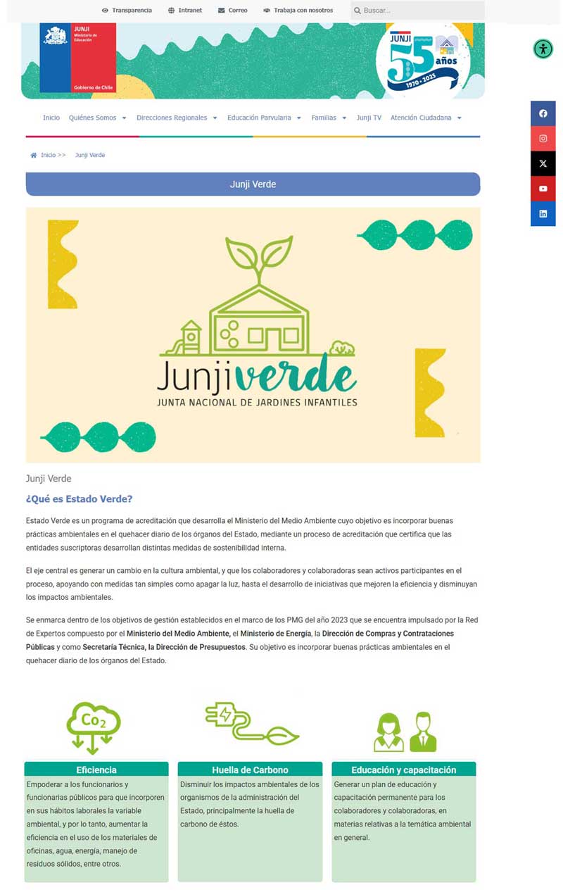 sitio web pagina junji verde parte uno