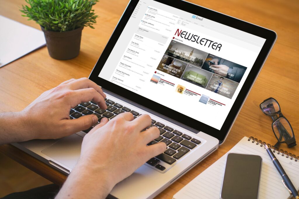 Contenido digital en una tablet