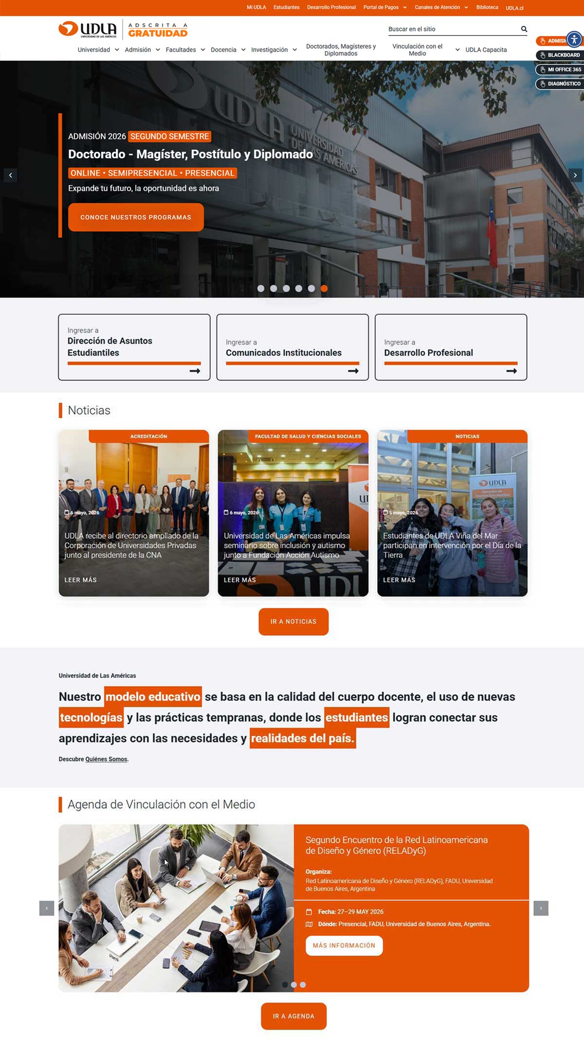 vista home sitio web